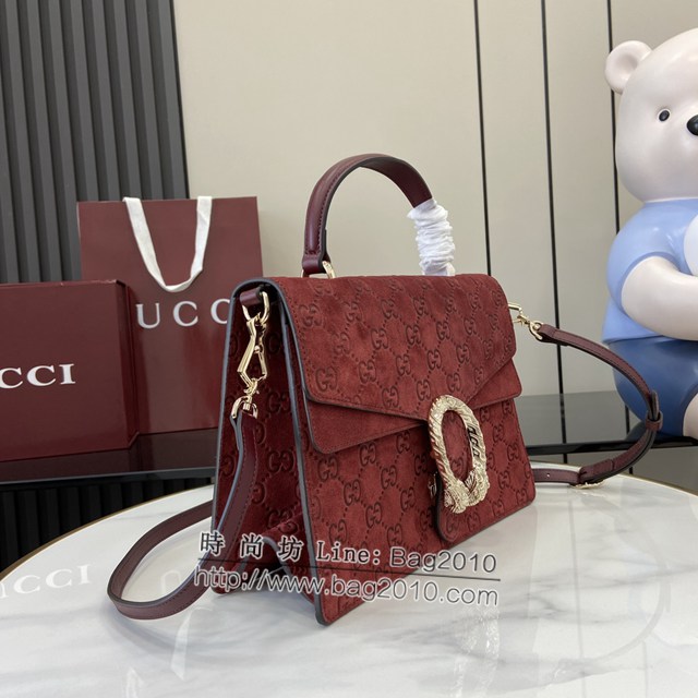 Gucci專櫃古馳經典Dionysus系列小號手提包女士肩背包 jh2352型號：813399